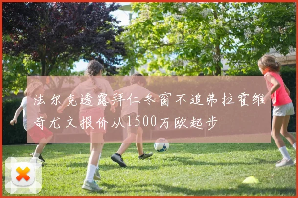 法尔克透露拜仁冬窗不追弗拉霍维奇尤文报价从1500万欧起步