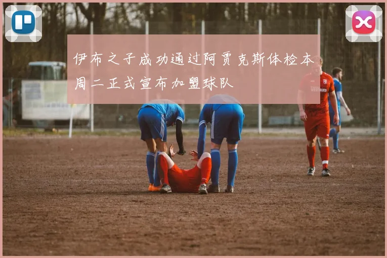 伊布之子成功通过阿贾克斯体检本周二正式宣布加盟球队