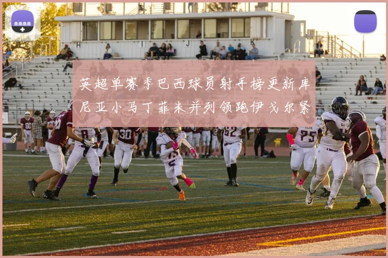 英超单赛季巴西球员射手榜更新库尼亚小马丁菲米并列领跑伊戈尔紧随其后